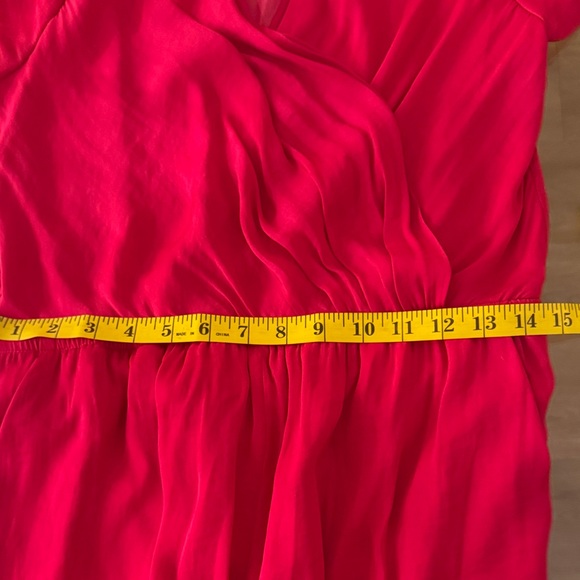 fab'rik Vibrant Pink Wrap Romper - Picture 7 of 8